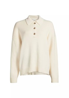 Reformation Brooklyn Cotton Polo Sweater