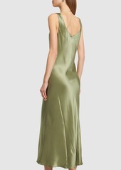 Reformation Bryn Silk Charmeuse Midi Dress