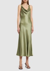 Reformation Bryn Silk Charmeuse Midi Dress