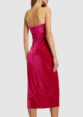 Reformation Camden Velvet Midi Dress