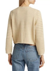 Reformation Charlotte Cotton Pointelle Cardigan