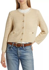 Reformation Charlotte Cotton Pointelle Cardigan