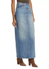 Reformation Daria Cotton-Blend Denim Maxi Skirt