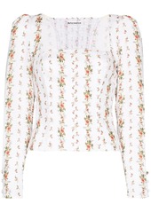 Reformation Fillmore floral print blouse