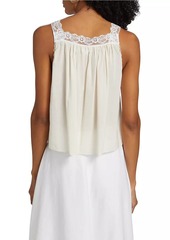 Reformation Fira Cotton Voilé Lace Tank