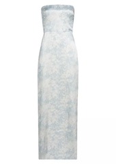 Reformation Frankie Floral Silk Sleeveless Maxi Dress