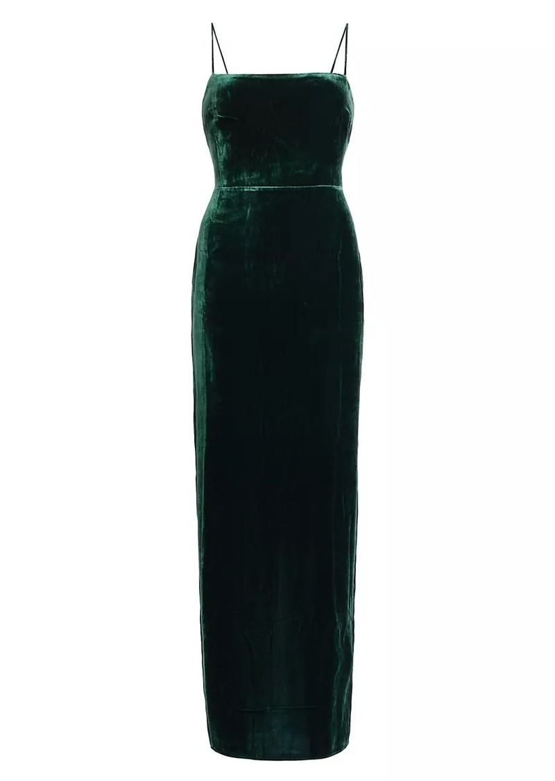 Reformation Frankie Velvet Maxi Dress