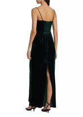 Reformation Frankie Velvet Maxi Dress