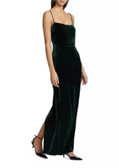 Reformation Frankie Velvet Maxi Dress