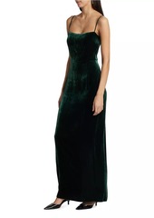 Reformation Frankie Velvet Maxi Dress