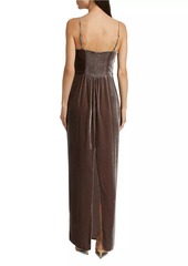 Reformation Frankie Velvet Maxi Slipdress