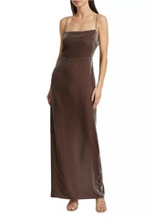 Reformation Frankie Velvet Maxi Slipdress