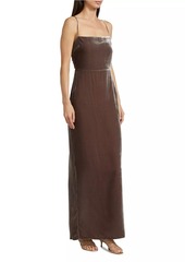 Reformation Frankie Velvet Maxi Slipdress