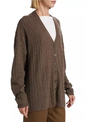 Reformation Giusta Cashmere Cable-Knit Cardigan