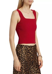 Reformation Julia Rib-Knit Squareneck Tank