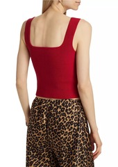 Reformation Julia Rib-Knit Squareneck Tank