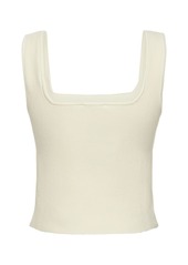 Reformation Julia Ribbed Stretch Cotton Tank Top