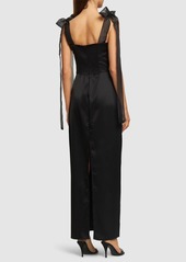 Reformation Kacia Satin Long Dress