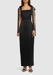 Reformation Kacia Satin Long Dress