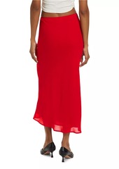 Reformation Layla Bias-Cut Midi-Skirt