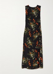 Baxley floral-print crepe de chine midi dress