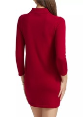 Reformation Luell Wool Polo Minidress