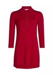 Reformation Luell Wool Polo Minidress