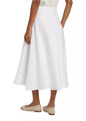 Reformation Maia Linen Midi-Skirt