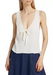 Reformation Marlena Eyelet Top