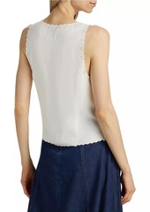 Reformation Marlena Eyelet Top