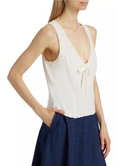 Reformation Marlena Eyelet Top