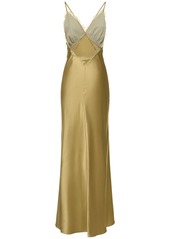 Reformation Maysen Silk Long Dress