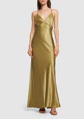 Reformation Maysen Silk Long Dress