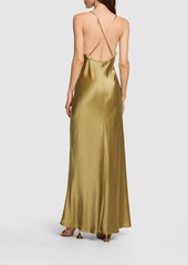 Reformation Maysen Silk Long Dress