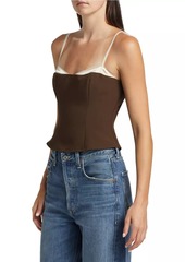 Reformation Melanie Layered Crop Top