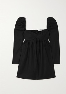 Reformation Net Sustain Kenzi Stretch-organic Cotton Poplin Mini Dress