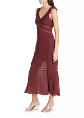 Reformation Purdie Lace Midi-Dress