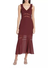 Reformation Purdie Lace Midi-Dress