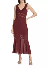 Reformation Purdie Lace Midi-Dress