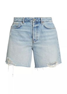 Reformation Raye Mid-Rise Relaxed Denim Shorts