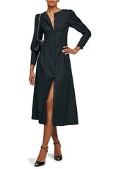 Reformation Halia Long Sleeve Button-Up Dress