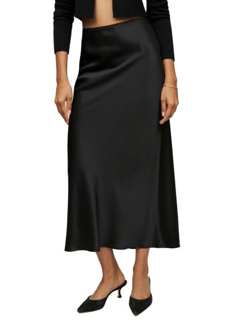 Reformation Layla A-Line Silk Skirt