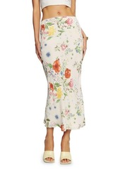 Reformation Layla Floral Midi Skirt