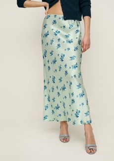Reformation Layla Floral Silk Skirt