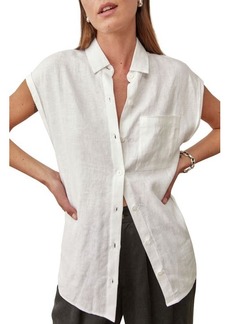 Reformation Maira Dolman Sleeve Linen Shirt