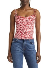 Reformation Novena Ruffle Camisole in Love at Nordstrom