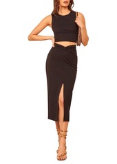 Reformation Rylan Two Piece Sleeveless Dress in Black at Nordstrom