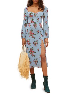 Reformation Shelby Floral Long Sleeve Dress