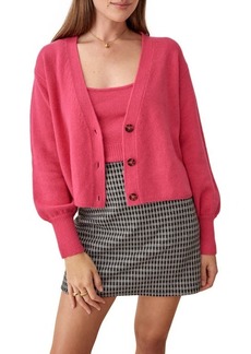 Reformation Varenne Recycled Cashmere & Cashmere Sweater & Camisole in Flamingo at Nordstrom