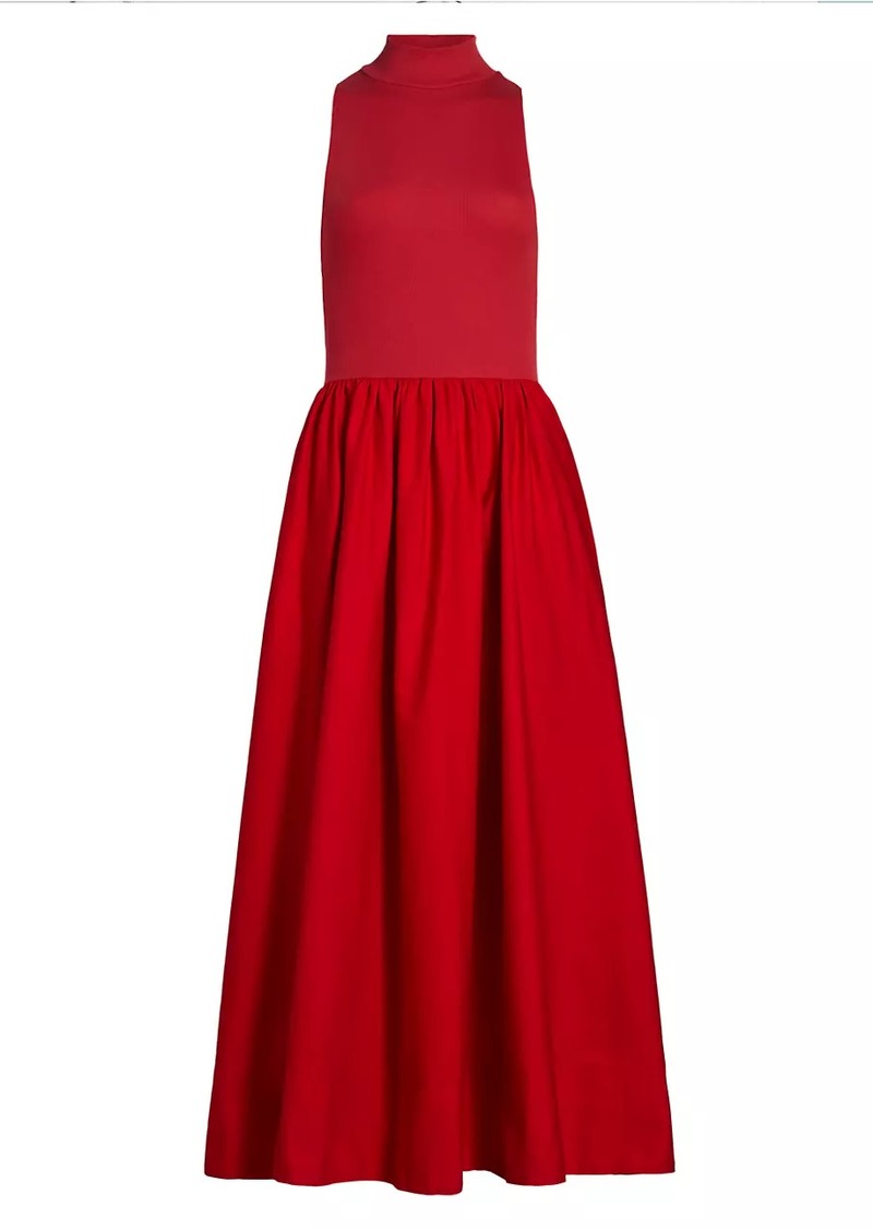 Reformation Sai Fit & Flare Maxi Dress